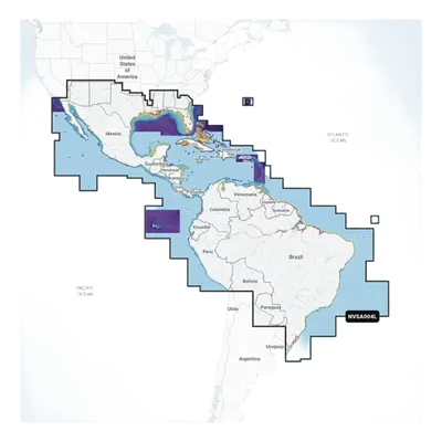 Carta Náutica / México, Centroamérica y Brasil / Golfo y Costa Este de EE. UU. / Caribe y Bermudas / Panamá, Galápagos y Sudamérica