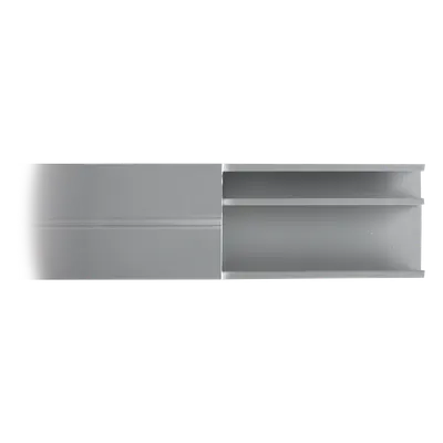 Canaleta de aluminio / 53 x 14.66 mm / 2 m (6.56 ft) / Conductividad 55% IACS / Pintura electrostática