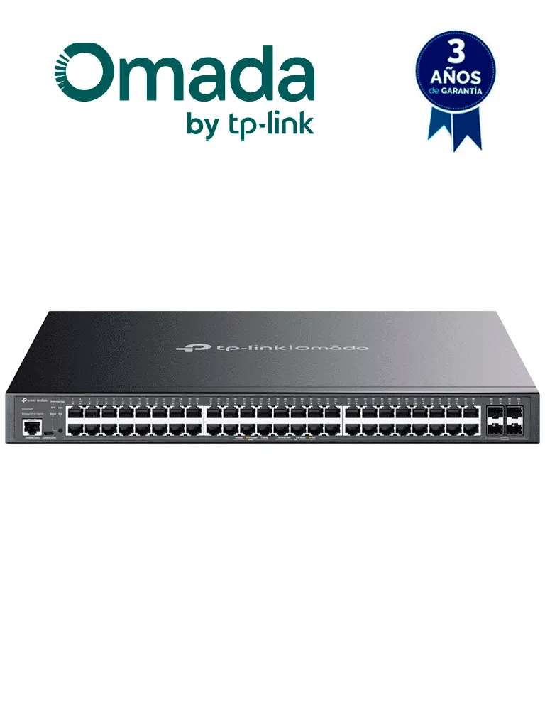 Switch gestionable TP-Link SG3452P PoE+ de 48 puertos Gigabit