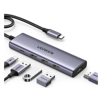 Docking station UGREEN 15596 USB-C con HDMI 4K y carga de 100 W