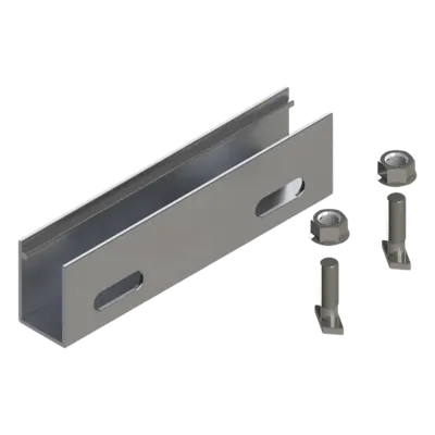Cople para riel BASEL N00003 de aluminio para sistemas solares