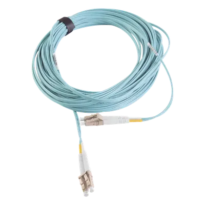 Jumper de Fibra Óptica / Multimodo OM3 50/125 µm / LC-LC Duplex UPC / OFNR Aqua / 7 m (22.97 ft)
