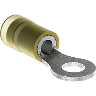 Terminal de Ojillo Aislada / Calibre 10 AWG / Orificio 6.35 mm (1/4") / Paquete 500 pz