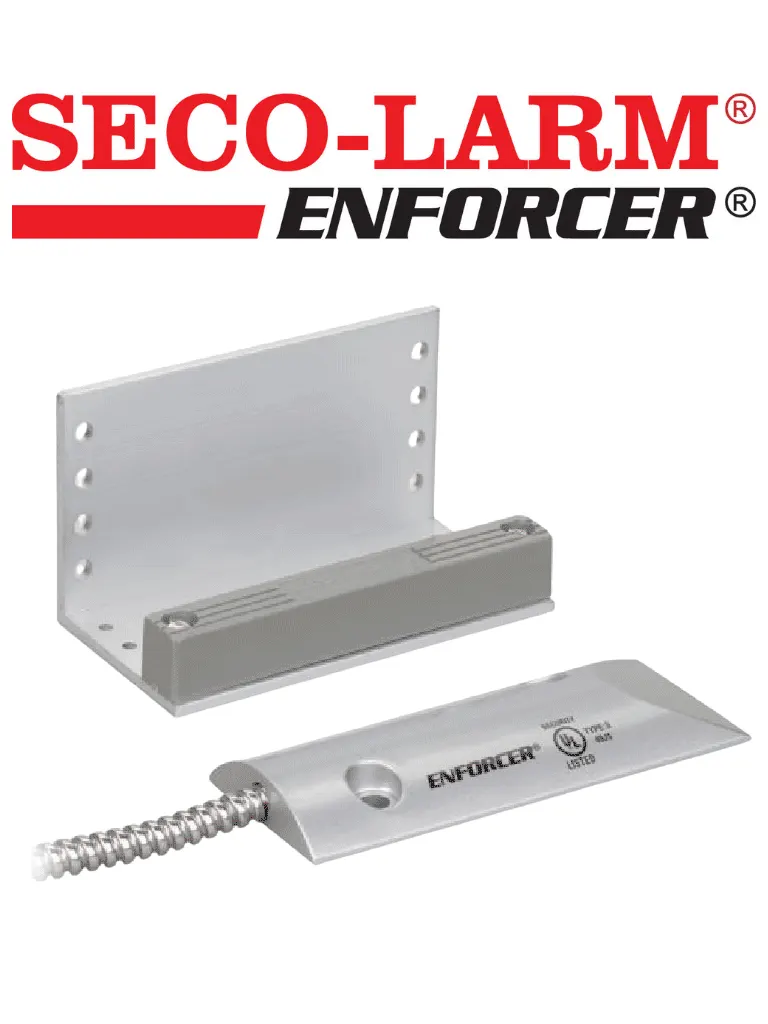 Contacto magnético SECO-LARM SM-226L-3Q para cortinas metálicas