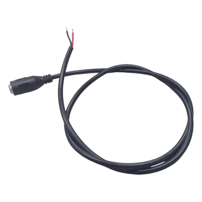 Cable Pigtail de Alimentación DC / Conector 5.5 x 2.1 mm / 22AWG / 60 cm (1.97 ft) / Polarizado / Puntas Libres