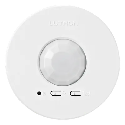 Sensor de ocupación inalámbrico Lutron LRF2OCR2BPWH para techo