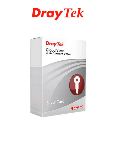DRAYTEK SILVERCARD - Licencia de filtrado de contenido web, compatible con Vigor 300B, 2960, 3220, IPPBX3510, 3900, 3910, 2962, 5510, 3912, válida por 12 meses