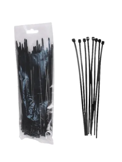 Cincho sujetacable SAXXON SBE-3.6X150BK negro, bolsa con 100 piezas