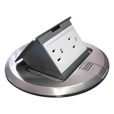 Caja de piso THORSMAN TH-MCPR-A con 2 contactos de 15 A