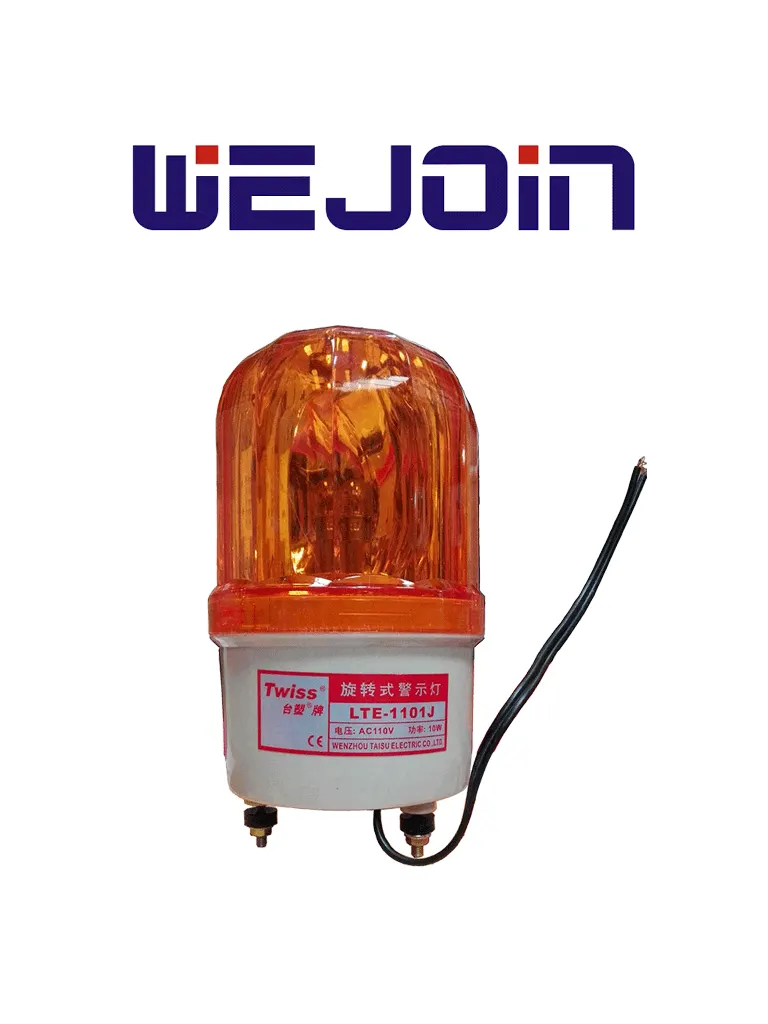 Luz Estroboscópica Giratoria WEJOIN LTE-1101 con Alarma Zumbador