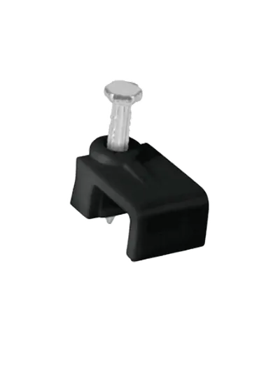 Grapa para cable plano OEM LMG-NCC-5mm-BKQ50, negra, bolsa de 50