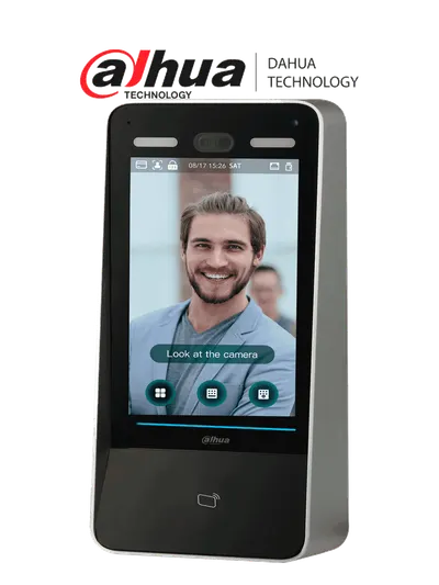 DAHUA DHI-ASI8213Y-V3 Control de Acceso con Reconocimiento Facial/ Pantalla táctil LCD de 10,1 pulgadas/ Lente doble gran angular de 2 MP/ 100 000 imágenes de rostros y trabajar sin red/ detección de vida
