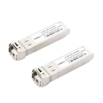 Transceptor SFP+ LINKEDPRO LP-SFP-BD-10G-20 de 10 Gbps y 20 km