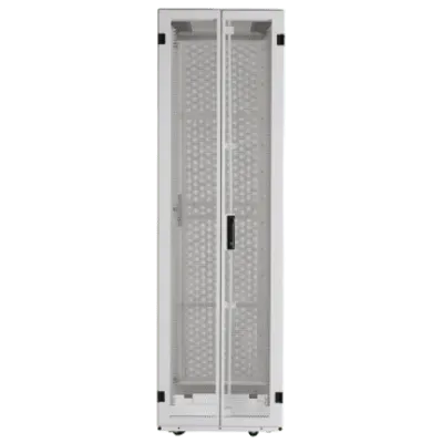 Gabinete de Servidores / 48 UR / 600 x 1200 mm / Puertas Perforadas 80% / Carga Estática 1588 kg / Acero Epoxi