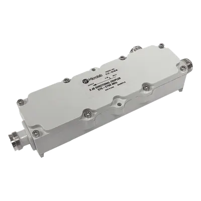 Acoplador direccional / 7 dB / 575-2700 MHz / 300 W / IP67 / 4.3-10 / 161 dBc / 1.89-8.86 pies