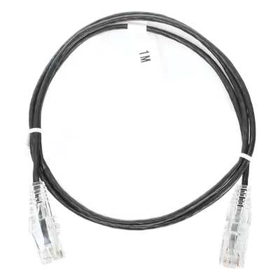 Cable de parcheo LINKEDPRO LP-UT6-100-BK-28 Cat6 slim de 1 metro