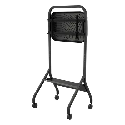 Carro Móvil para Pantalla Plana / 43" a 75"+ / Altura Ajustable 49.8"-65.8" (126.5-167.1 cm) / Capacidad 150 lb (68 kg) / 4 Ruedas Dobles 4" (102 mm) / Gestión de Cableado Interno / Estructura Tubular