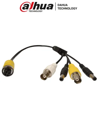 Cable adaptador DAHUA MC-AM4-BNCFx2DC5.5Mx2 para cámaras BNC