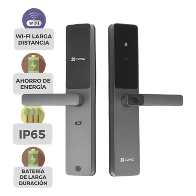 Cerradura inteligente EZVIZ CS-DL05-R100 con Wi-Fi y 50 huellas