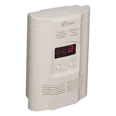 Alarma combinada CO y gas explosivo KIDDE KN-COEG-3 con pantalla digital y respaldo de batería