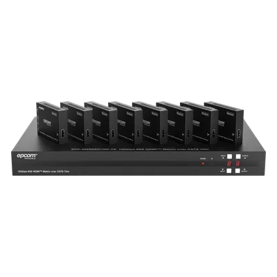 Matriz HDMI / 8x8 / 4K@60Hz 4:4:4 / 8 Salidas HDMI + 8 CAT / Extensión 70 m (229.7 ft) / HDR10 / Dolby Vision / Control Web