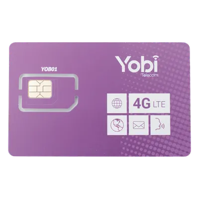 SIM de datos YOBI SIM10GBYOBI con 10 GB mensuales por 12 meses