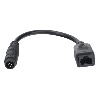 Cable de Extensión Industrial / Conector M12 de 4 Pines a RJ45 / Longitud 0.20 m (0.66 ft) / Ethernet Industrial / Wi-Fi 2.4 GHz