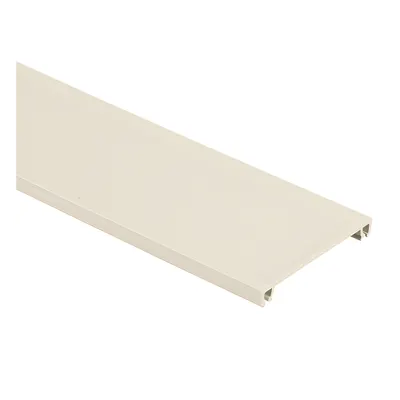 Cubierta para canaleta / PVC rígido UL94V-0 / 70.1 x 9.1 mm / 6 pies (1800 mm) / Blanco mate
