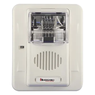Sirena Estrobo / Intemperie / Montaje Muro / 75 cd / 16-33 VCC / 4.72' x 5.75' x 4.18'