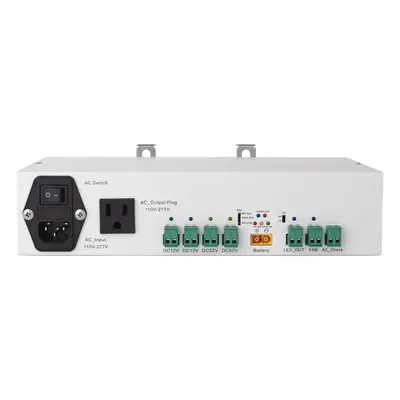 Fuente de Alimentación Dual / 52V 3A + 12V 5A / Respaldo Batería / Riel DIN / Protecciones Sobrecarga-Cortocircuito / -10°C a 60°C (14°F a 140°F)