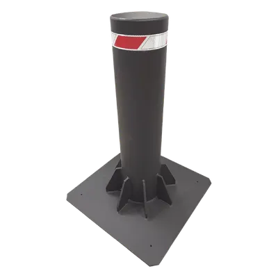 Bolardo Fijo de Alta Seguridad / 220 mm Diámetro / 750 mm Altura / 12 mm Espesor Pared / Acero al Carbón / 2.46 ft Altura / 0.72 ft Diámetro