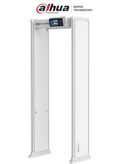 Dahua ISC-D733-S2 Arco Detector de Metales con 33 Zonas de Detección, Pantalla táctil LCD de 7", 255  Niveles de Sensibilidad por Zona, Entrada y Salida de Alarma, Conteo de Personas y Alarmas