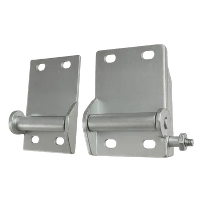 Soportes Inferiores para Puerta de Garage / Acero Reforzado / Capacidad 500 kg / Par Izquierdo y Derecho / Acabado Anticorrosión