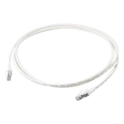 Patch Cord Cat6A Blindado S/FTP / 28 AWG / 2.13 m (7 ft) / Diámetro Reducido / Color Blanco
