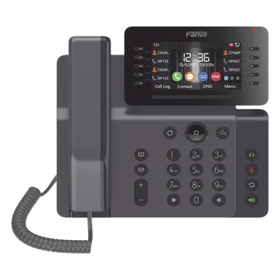 Teléfono IP FANVIL V65 con 20 líneas SIP y pantalla ajustable