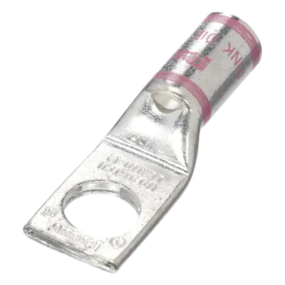 Zapata de Compresión / Calibre 1/0 AWG / Barreno 1/2 pulgada / Acero Galvanizado / 1 Orificio / Talón para Mirilla