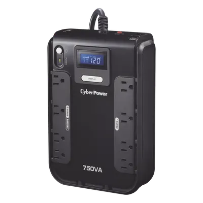 UPS de 750 VA/420 W, Topología Standby, Entrada 120 Vca NEMA 5-15P, Tipo Gabinete Compacto, Con 8 Tomas NEMA 5-15R