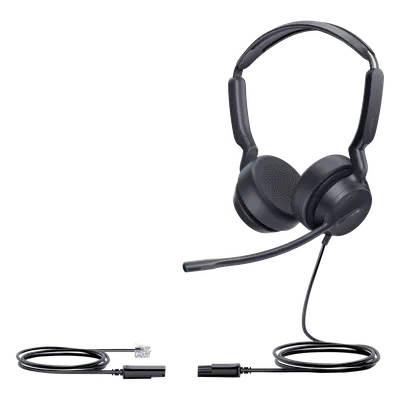 Auricular con Diadema / Alámbrico Analógico / Conexión QD a RJ9 / Audio HD 20 Hz - 20 kHz / Cancelación de Ruido / ActiveProtection