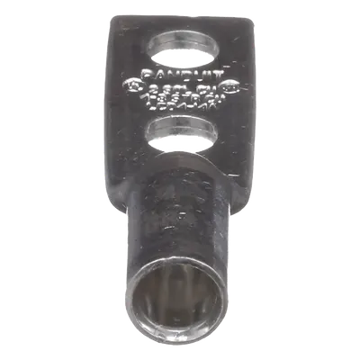 Zapata de compresión LCD4-14A-L para cal. 4 Awg, Doble barreno para tornillo prisionero de 1/4, Espaciado de orificio 16mm, 1 Pz