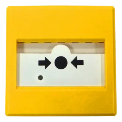 Pulsador Manual Antiincendio INIM ELECTRONICS IC0020Y con Certificación EN54-11 y LED Multicolor