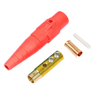 Conector Camlock / 400 A / Hembra / 600 V AC / 4/0 AWG / 50-95 mm² / Rojo