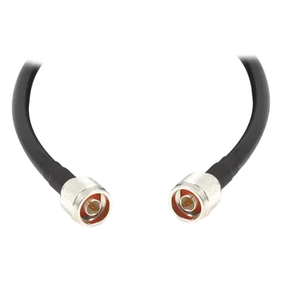 Jumper con Cable LMR400 con Conectores N Macho / N Macho de 1.5 metros.