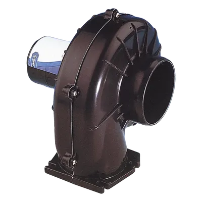 Soplador de Ventilación Marina / 3 Pulgadas / Flujo 4.2 m³/min / Montaje en Brida / Plástico Reforzado Anticorrosión / 22 x 17 x 19 cm