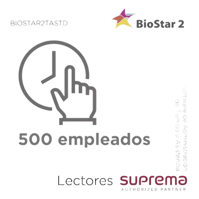 Software de Administración de Tiempo y Asistencia / 500 Empleados / Horarios Fijos y Flexibles / Reportes Detallados