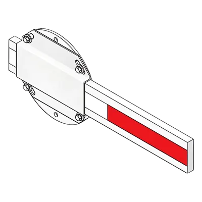Mástil para barrera vehicular DKS DoorKing 1601-348 de madera de 14 ft