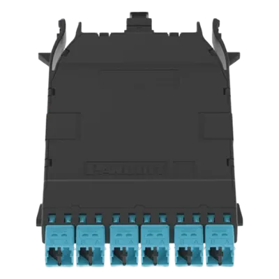 Cassette de fibra óptica PANDUIT FHCZO-12-10U, OM4 y 6 LC dúplex