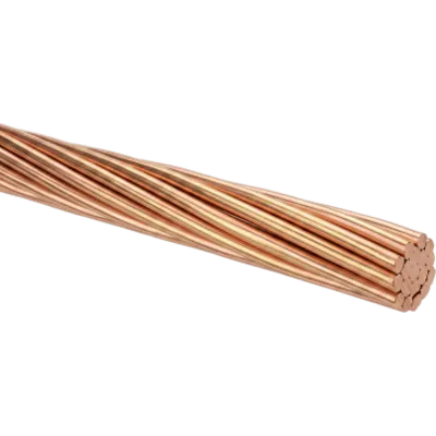 Cable de Cobre Desnudo | Calibre 12 AWG | Construcción Concéntrica | Alta Conductividad Eléctrica | Uso en Líneas Aéreas y Puestas a Tierra (QT69)
