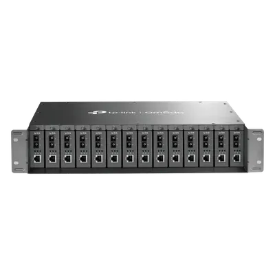 Chasis para convertidores de fibra TP-Link TL-MC1400 de 14 bahías