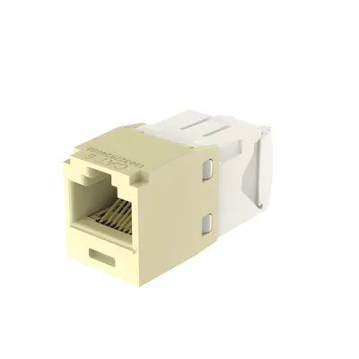 Jack RJ45 Panduit CJ688TGEI Cat 6 sin herramienta, color marfil