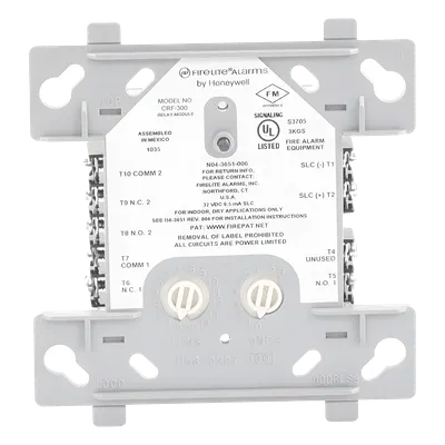 Módulo de Relevador Direccionable FIRE-LITE CRF-300 para Control de Dispositivos Auxiliares